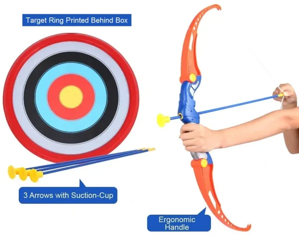 Plastic Archery Bow and Arrow Toy Set - Image 3